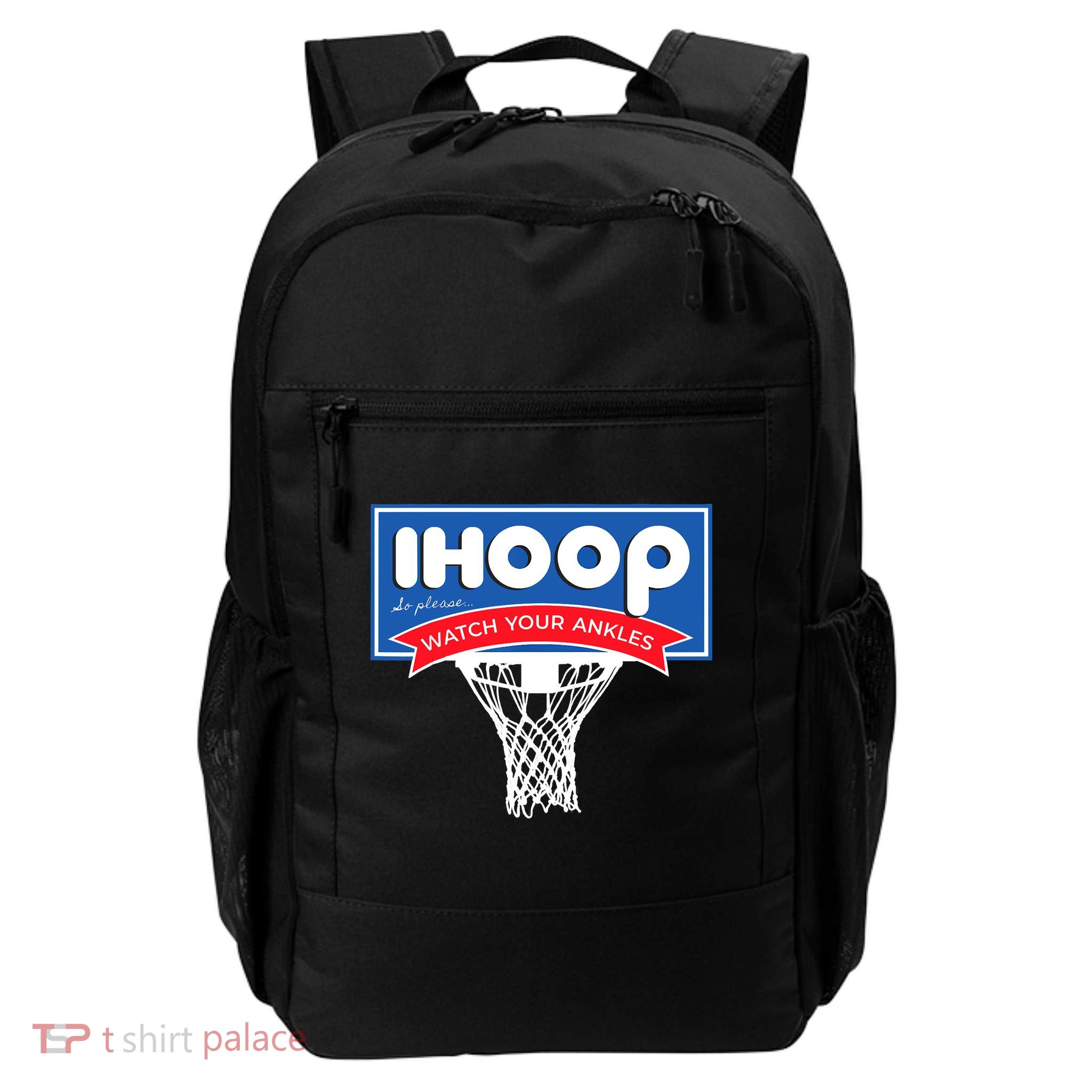 IHOOP So Please Watch Your Ankles Funny Basketball Backpack