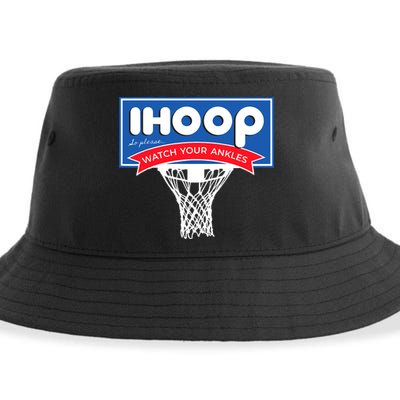 IHOOP So Please Watch Your Ankles Funny Basketball Sustainable Bucket Hat