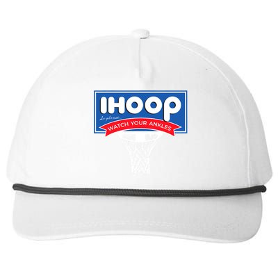 IHOOP So Please Watch Your Ankles Funny Basketball Snapback Five-Panel Rope Hat