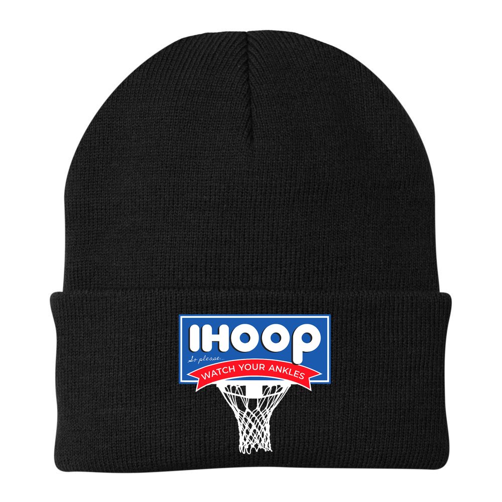 IHOOP So Please Watch Your Ankles Funny Basketball Beanie