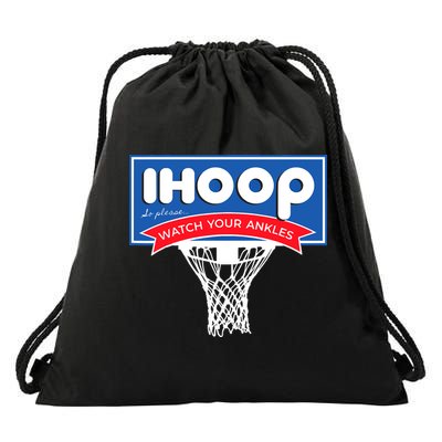 IHOOP So Please Watch Your Ankles Funny Basketball Drawstring Bag