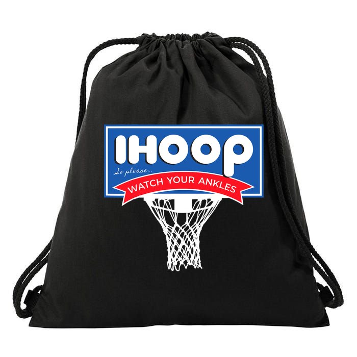 IHOOP So Please Watch Your Ankles Funny Basketball Drawstring Bag
