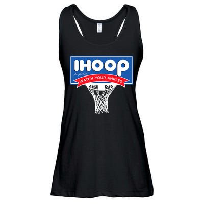 IHOOP So Please Watch Your Ankles Funny Basketball Ladies Essential Flowy Tank