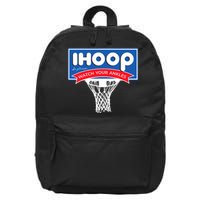 IHOOP So Please Watch Your Ankles Funny Basketball 16 in Basic Backpack