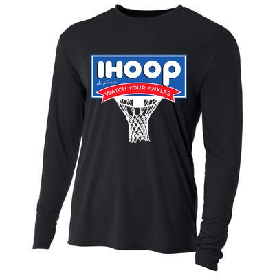 IHOOP So Please Watch Your Ankles Funny Basketball Cooling Performance Long Sleeve Crew