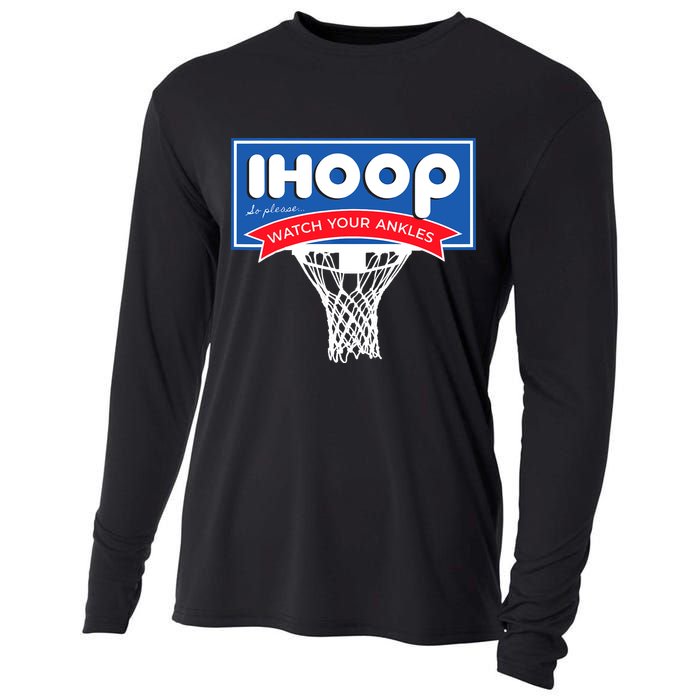 IHOOP So Please Watch Your Ankles Funny Basketball Cooling Performance Long Sleeve Crew