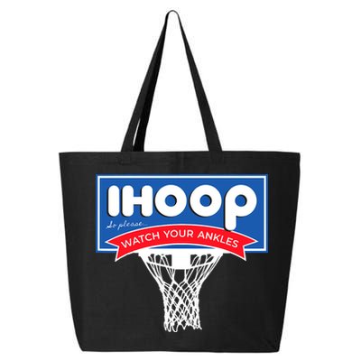 IHOOP So Please Watch Your Ankles Funny Basketball 25L Jumbo Tote