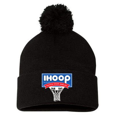 IHOOP So Please Watch Your Ankles Funny Basketball Pom Pom 12in Knit Beanie