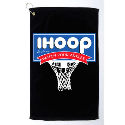 IHOOP So Please Watch Your Ankles Funny Basketball Golf Towel