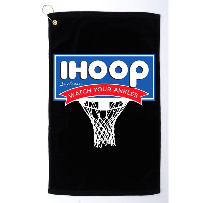 IHOOP So Please Watch Your Ankles Funny Basketball Golf Towel