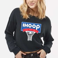 IHOOP So Please Watch Your Ankles Funny Basketball Cropped Pullover Crew