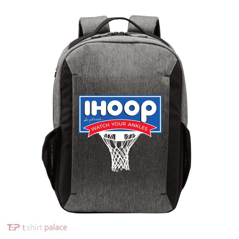 IHOOP So Please Watch Your Ankles Funny Basketball Vector Backpack