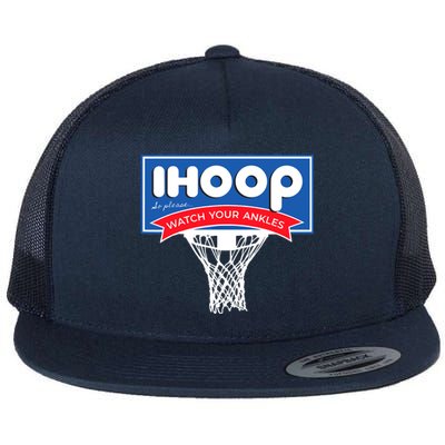 IHOOP So Please Watch Your Ankles Funny Basketball Flat Bill Trucker Hat