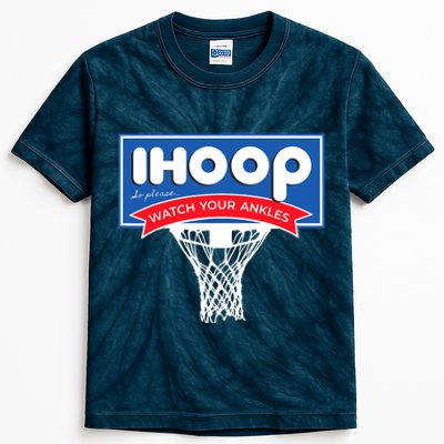 IHOOP So Please Watch Your Ankles Funny Basketball Kids Tie-Dye T-Shirt