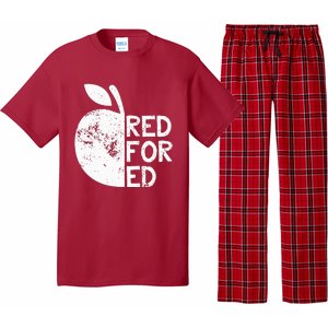 I Support Public Education Red For Ed Teacher Gift Pajama Set