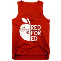 I Support Public Education Red For Ed Teacher Gift Tank Top