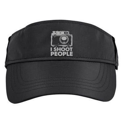 I Shoot People White Camera Adult Drive Performance Visor