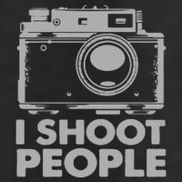 I Shoot People White Camera Adult Drive Performance Visor