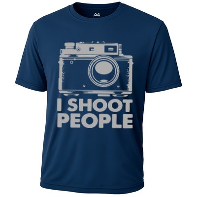 I Shoot People White Camera Performance Shirt