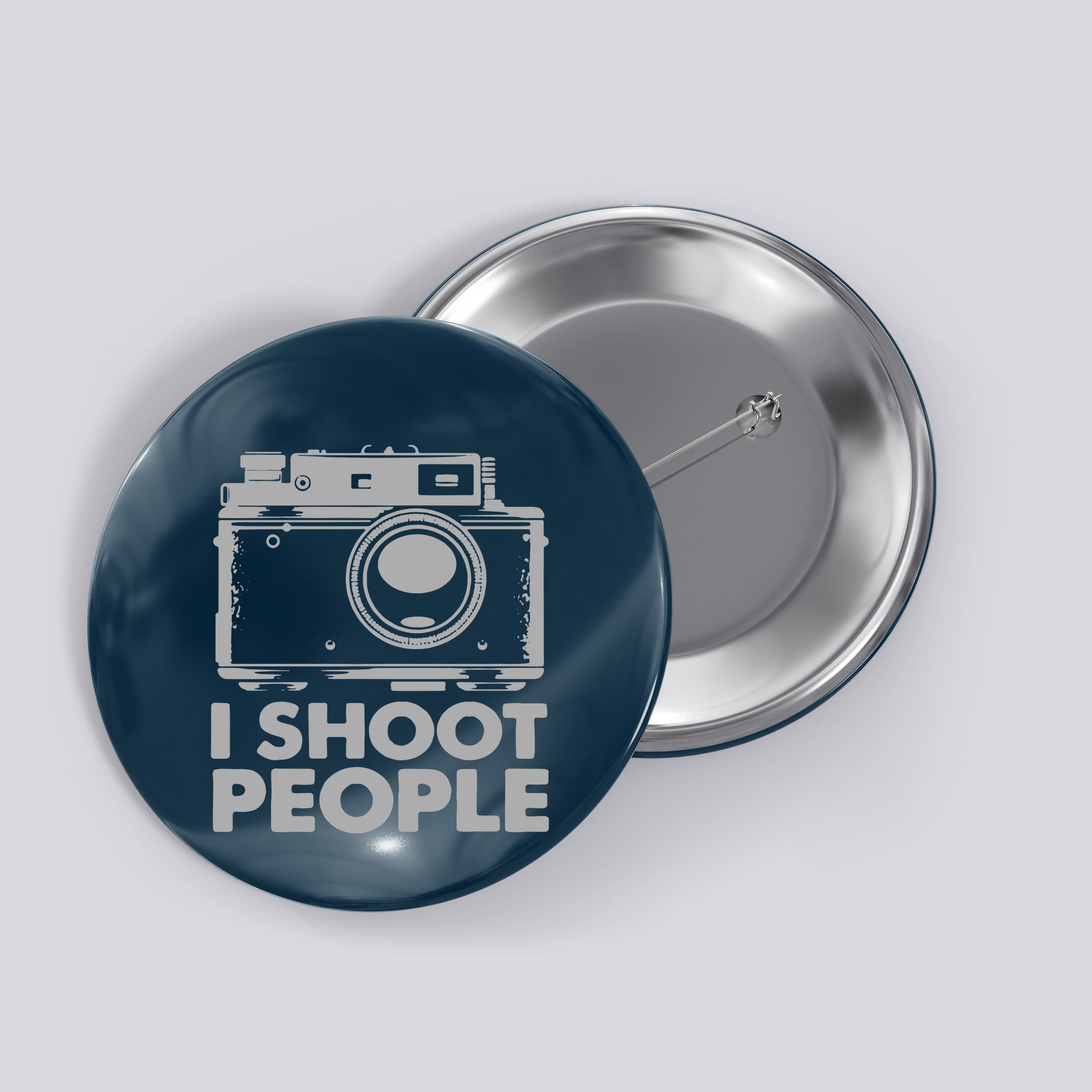 I Shoot People White Camera Button