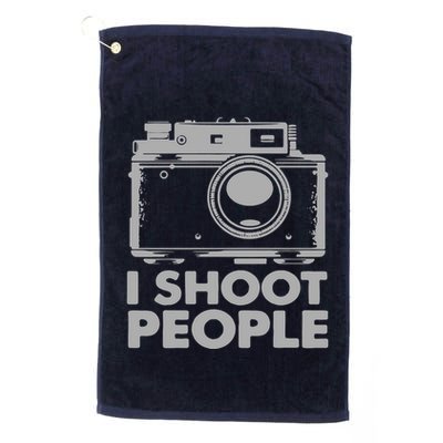 I Shoot People White Camera Golf Towel