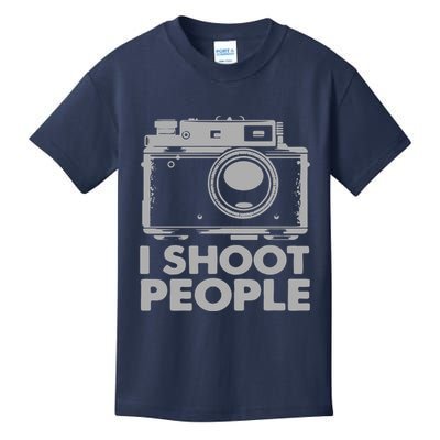 I Shoot People White Camera Kids T-Shirt