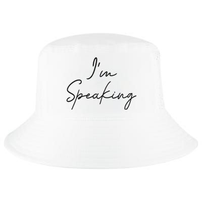 IM Speaking Quote Kamala Harris Joe Biden 2024 Cool Comfort Performance Bucket Hat