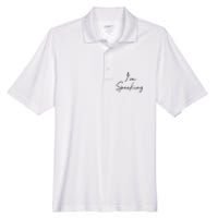 IM Speaking Quote Kamala Harris Joe Biden 2024 Men's Origin Performance Pique Polo