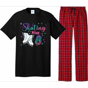 Ice Skating Rolling 8th Birthday Party Family Matching Great Gift Pajama Set