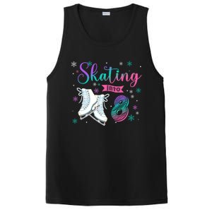 Ice Skating Rolling 8th Birthday Party Family Matching Great Gift PosiCharge Competitor Tank