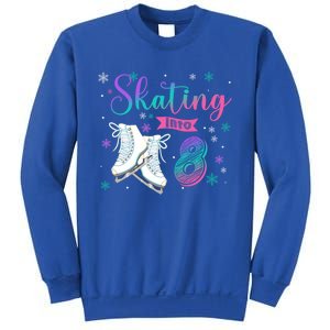 Ice Skating Rolling 8th Birthday Party Family Matching Great Gift Sweatshirt