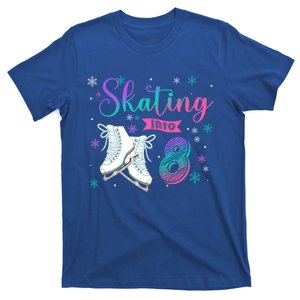 Ice Skating Rolling 8th Birthday Party Family Matching Great Gift T-Shirt