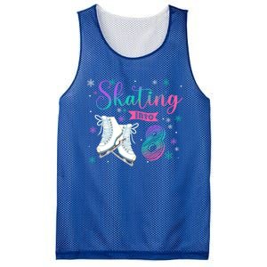 Ice Skating Rolling 8th Birthday Party Family Matching Great Gift Mesh Reversible Basketball Jersey Tank