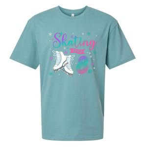 Ice Skating Rolling 8th Birthday Party Family Matching Great Gift Sueded Cloud Jersey T-Shirt