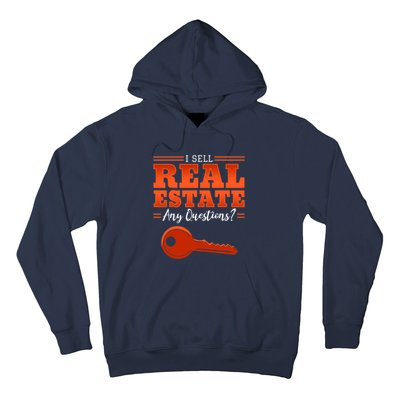 I Sell Real Estate Agent Broker Property Realty Design Hoodie