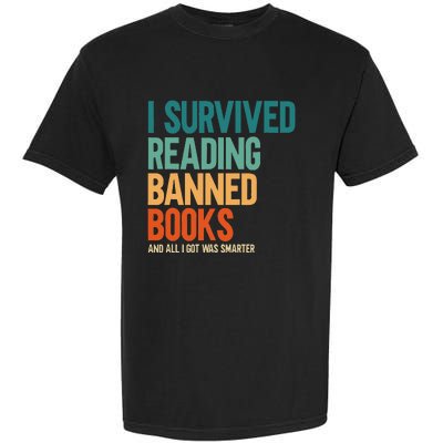 I Survived Reading Banned Books Book Lover Bookaholic Garment-Dyed Heavyweight T-Shirt