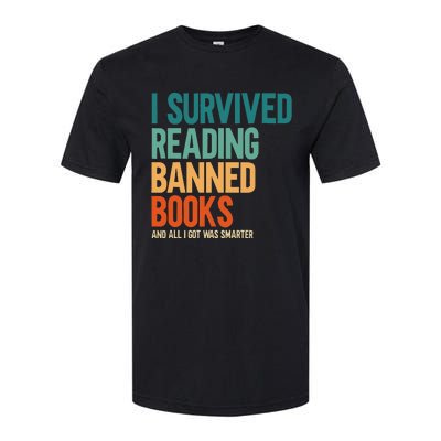 I Survived Reading Banned Books Book Lover Bookaholic Softstyle® CVC T-Shirt