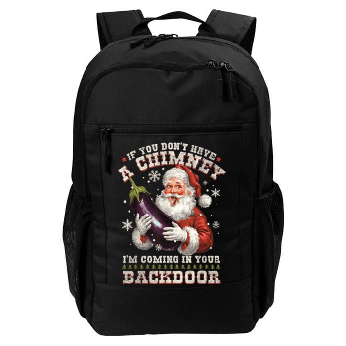 Inappropriate Santa Rude Christmas Sexual Innuendo Daily Commute Backpack