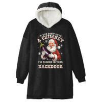 Inappropriate Santa Rude Christmas Sexual Innuendo Hooded Wearable Blanket