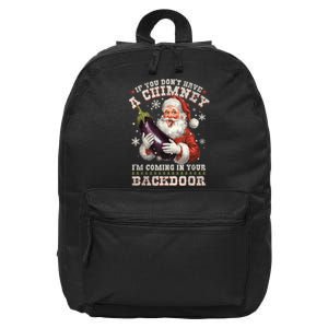 Inappropriate Santa Rude Christmas Sexual Innuendo 16 in Basic Backpack