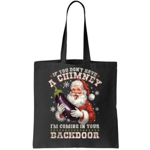 Inappropriate Santa Rude Christmas Sexual Innuendo Tote Bag