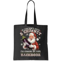 Inappropriate Santa Rude Christmas Sexual Innuendo Tote Bag