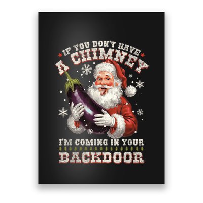 Inappropriate Santa Rude Christmas Sexual Innuendo Poster