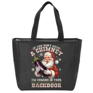 Inappropriate Santa Rude Christmas Sexual Innuendo Zip Tote Bag