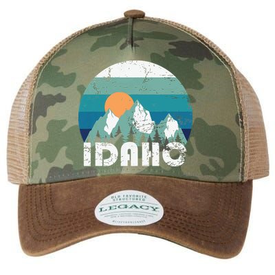 Idaho State Retro Vintage Legacy Tie Dye Trucker Hat