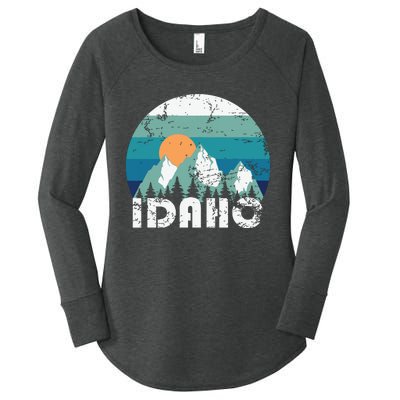 Idaho State Retro Vintage Women's Perfect Tri Tunic Long Sleeve Shirt