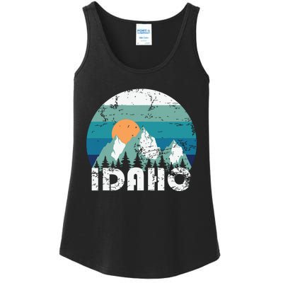 Idaho State Retro Vintage Ladies Essential Tank