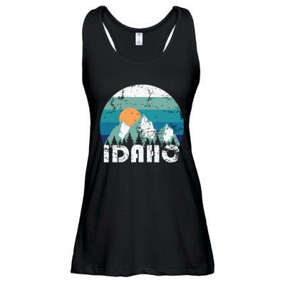 Idaho State Retro Vintage Ladies Essential Flowy Tank