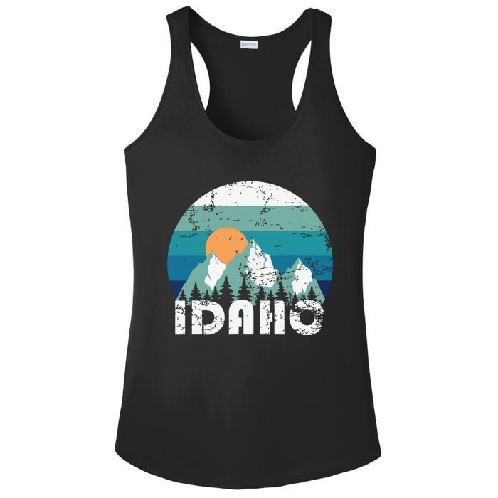 Idaho State Retro Vintage Ladies PosiCharge Competitor Racerback Tank