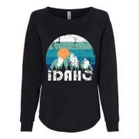 Idaho State Retro Vintage Womens California Wash Sweatshirt